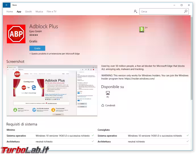 Immagine 20 windows 10 1607 microsoft edge windows store adblock plus