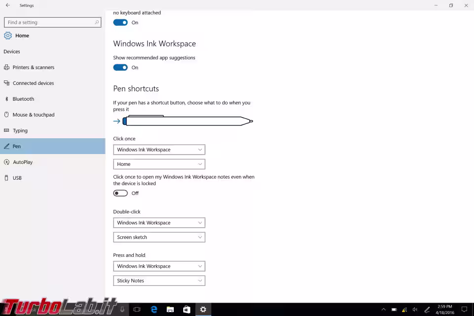 Immagine 9 windows 10 impostazioni penna Immagine 9 windows 10 impostazioni penna