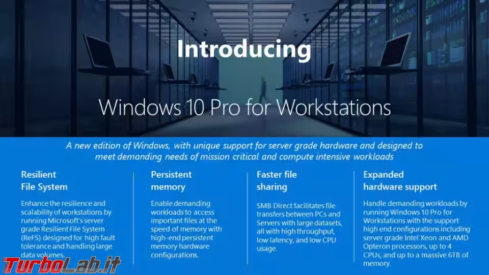 Immagine 5 windows 10 pro per workstation banner microsoft