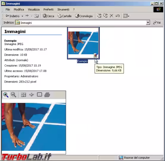 Immagine 11 windows 2000 esplora risorse anteprima immagi
