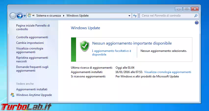 Immagine 1 windows 7 windows updat