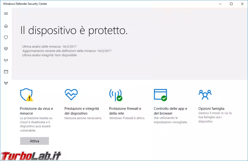 Immagine 5 windows defender security center