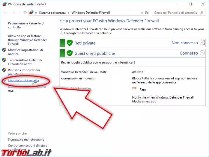 Immagine 5 Windows Firewall impostazioni avanzat