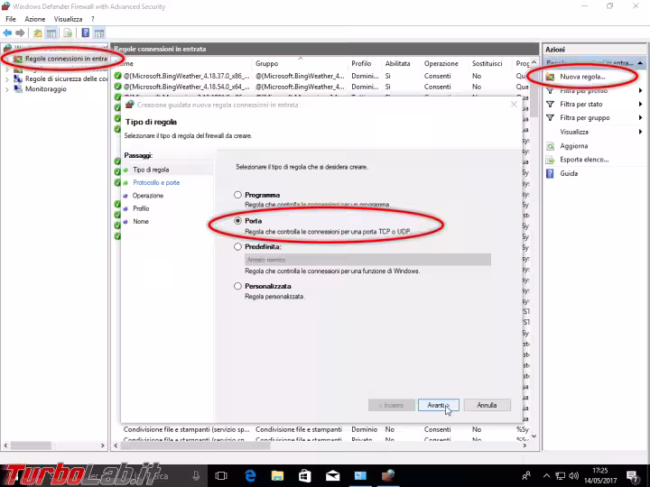 Immagine 6 windows firewall con sicurezza avanzata apertura port