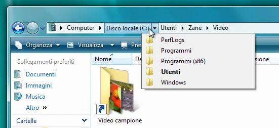 Immagine 19 windows vista explorer breadcrum Immagine 19 windows vista explorer breadcrum