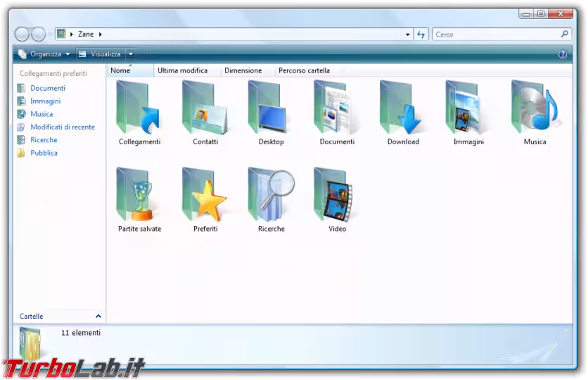 Immagine 20 windows vista explorer home utent