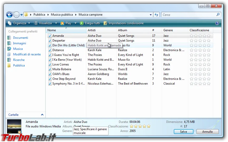 Immagine 20 windows vista explorer metadata id3 Immagine 20 windows vista explorer metadata id3