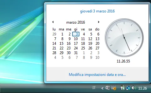 Immagine 17 windows vista orologio calendario Immagine 17 windows vista orologio calendario
