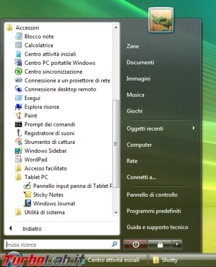 Immagine 14 windows vista start tutti i programm Immagine 14 windows vista start tutti i programm