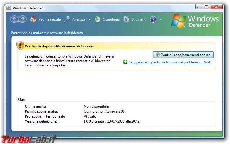 Immagine 27 windows vista Windows Defender Immagine 27 windows vista Windows Defender