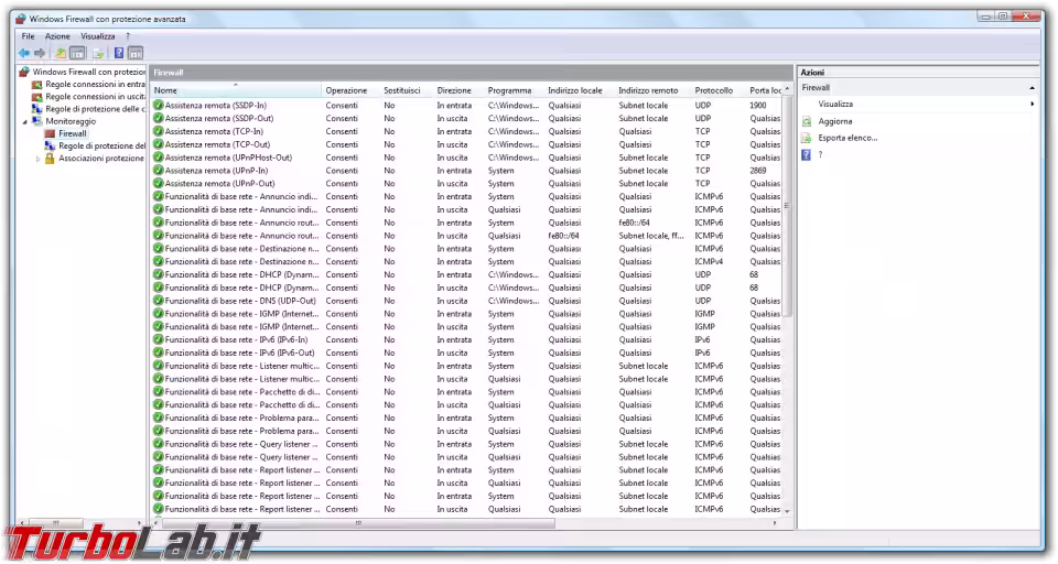 Immagine 26 windows vista Windows Firewall con protezione avanzat
