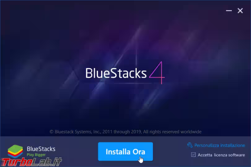 Immagine 2 bluestacks setu