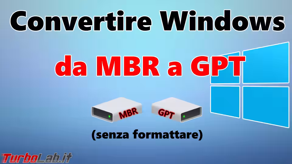 Immagine 5 conversione mbr gpt windows spotlight