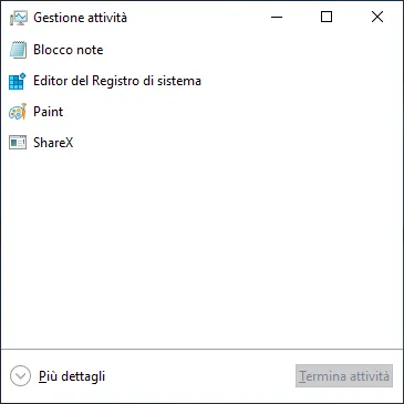 Immagine 3 Gestione attività ridotta più dettagli Immagine 3 Gestione attività ridotta più dettagli