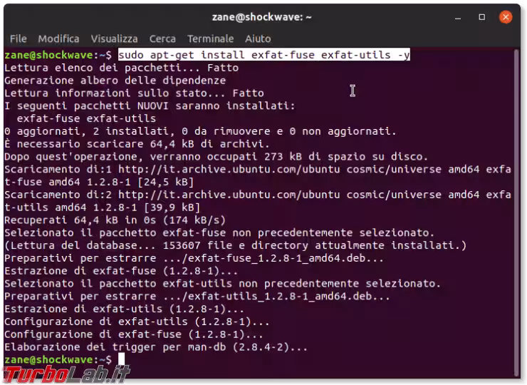 Immagine 3 ubuntu install fuse exfat