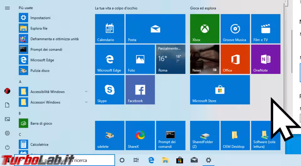 Immagine 3 windows 10 ingrandire cursor