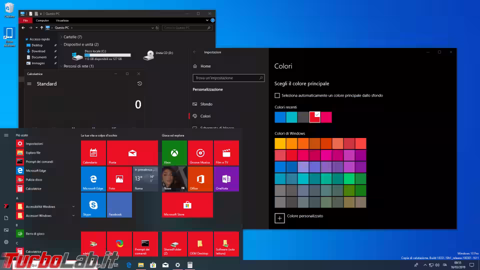 Immagine 5 windows 10 scuro rosso
