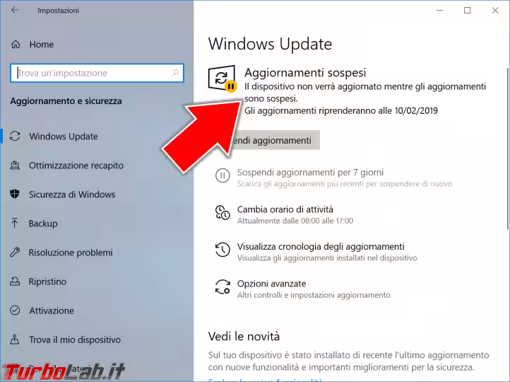 Immagine 3 windows 10 sospendi aggiornamenti 7 giorni (1)