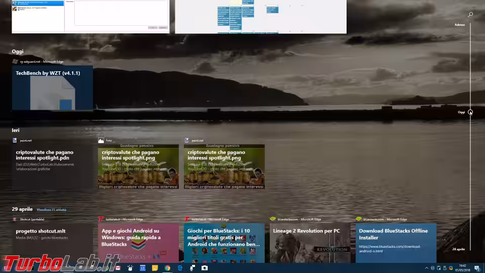 Immagine 3 windows 10 timeli