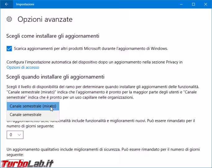 Immagine 8 windows update opzioni avanzat