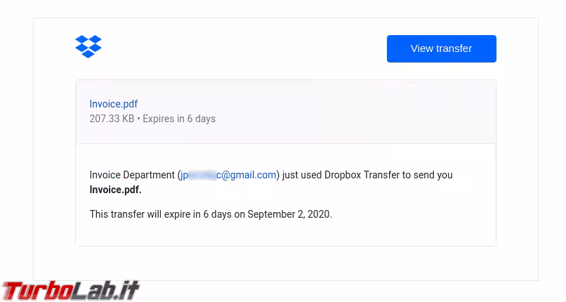 Immagine 1 email dropbox