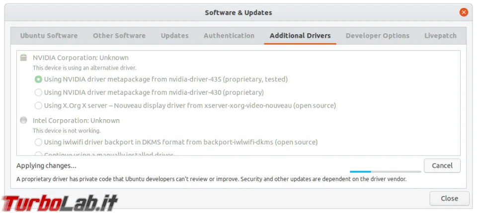 Immagine 6 Installazione driver NVIDIA Ubuntu 3 Immagine 6 Installazione driver NVIDIA Ubuntu 3