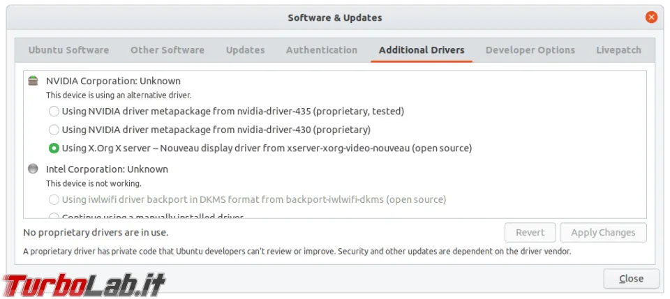 Immagine 5 Installazione driver NVIDIA Ubuntu 4 Immagine 5 Installazione driver NVIDIA Ubuntu 4