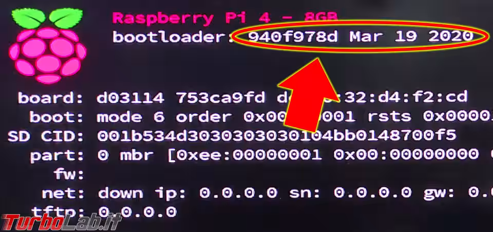 Immagine 2 raspberry pi eeprom bootloader versio