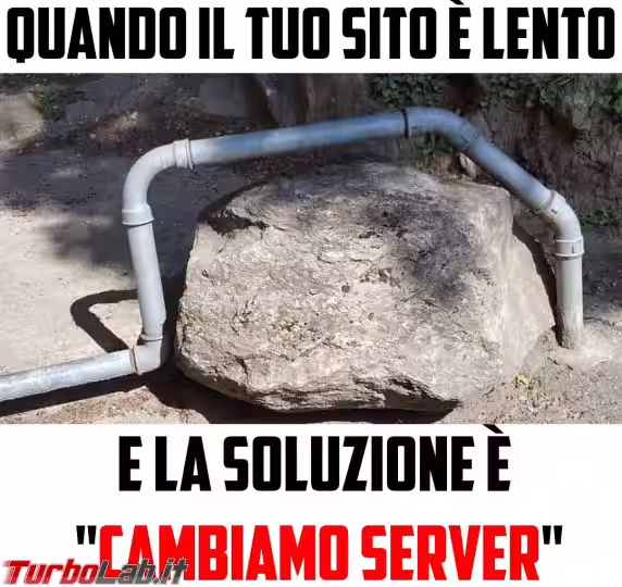 Immagine 109 sito lento cambiamo server