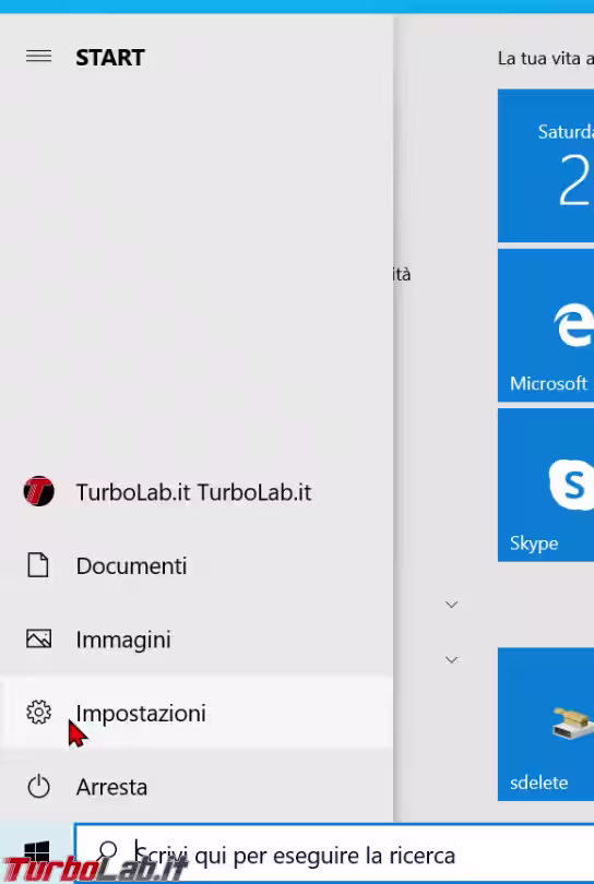 Immagine 2 start impostazioni Immagine 2 start impostazioni