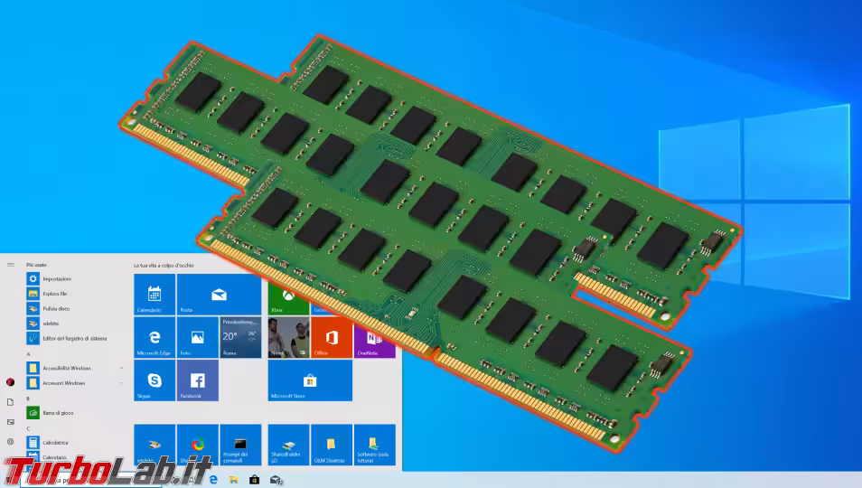 Immagine 2 windows 10 ram