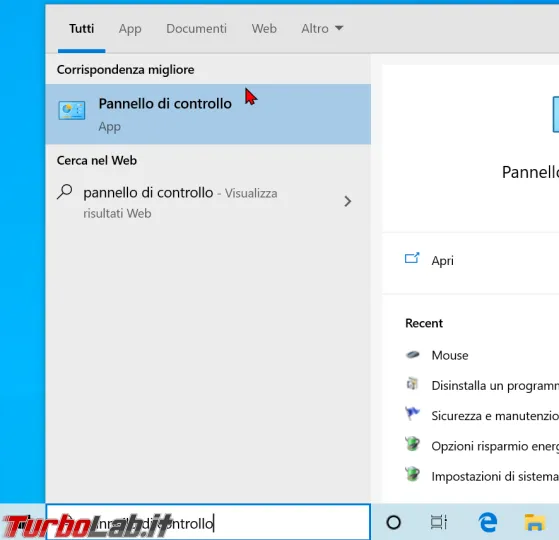 Immagine 5 windows 10 start pannello di controllo