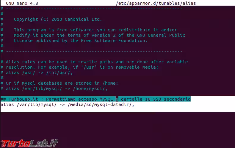 Immagine 10 apparmor mysql