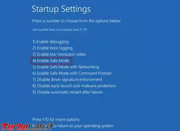 Immagine 4 enable-safe-mod
