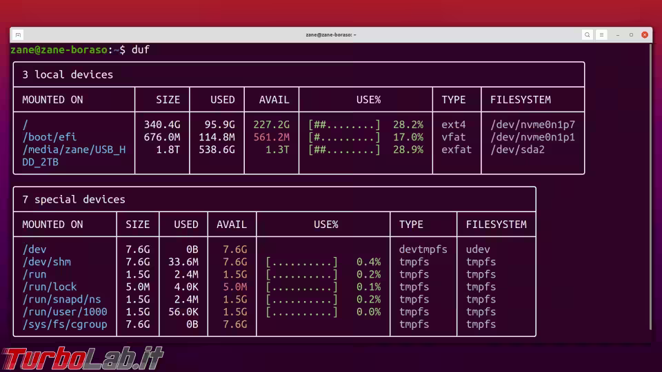Immagine 2 linux duf Immagine 2 linux duf