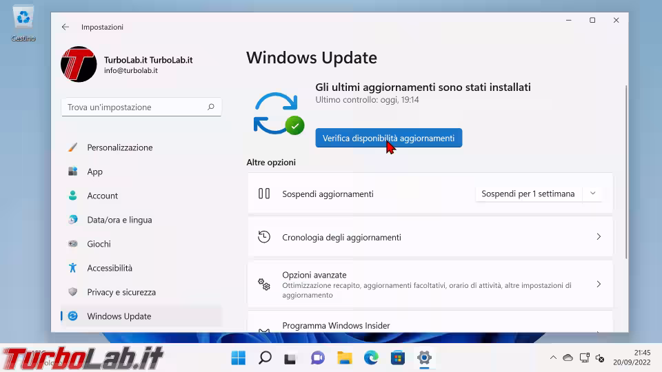Immagine 2 windows update windows 11