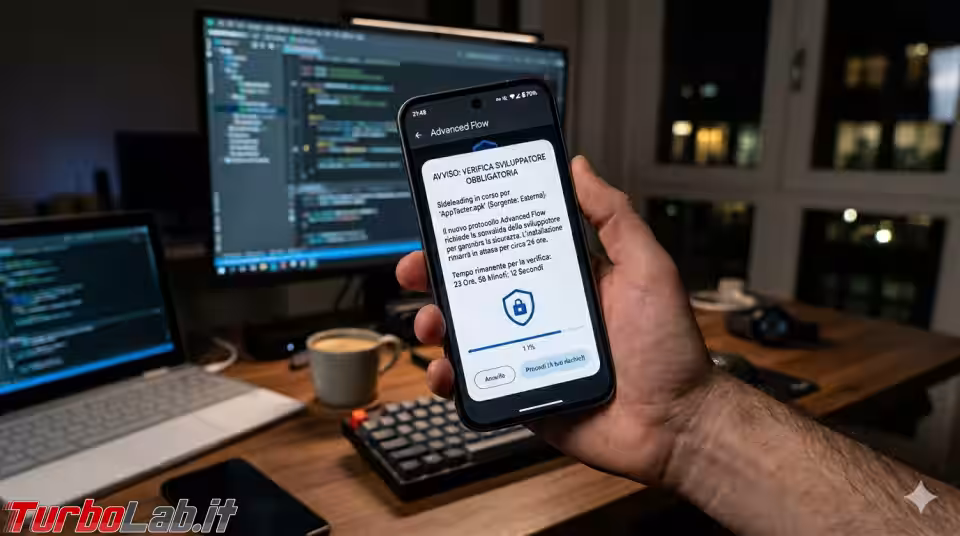 Il sideloading di .apk su Android è diventato più difficile: 24 ore di attesa e verifica degli sviluppatori (aggiornato: 2 aprile 2026, ore 10:05)