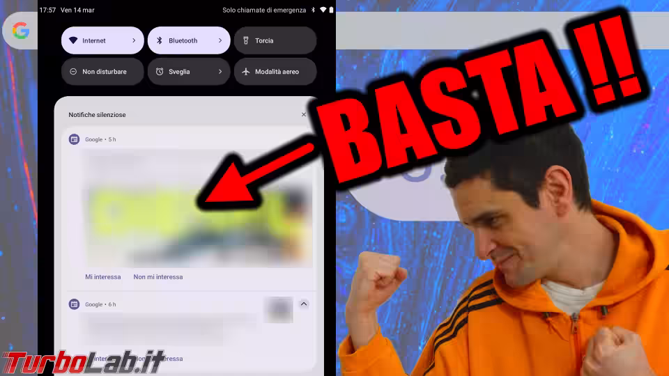 Immagine 1 basta notifiche android