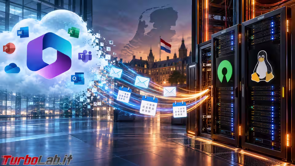 Il fisco olandese cancella il maxi-abbonamento a Microsoft 365: posta e calendario tornano su server interni e software open source (aggiornato: 14 ottobre 2026, ore 07:20)
