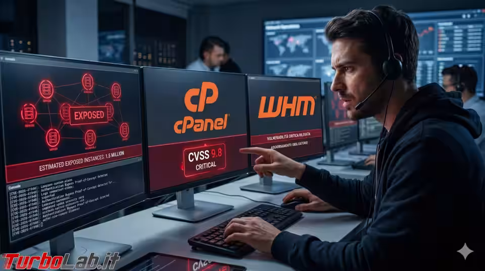 Vulnerabilità gravissima in cPanel e WHM: aggiornare immediatamente è obbligatorio (CVSS 9.8) (aggiornato: 1 maggio 2026, ore 10:31)