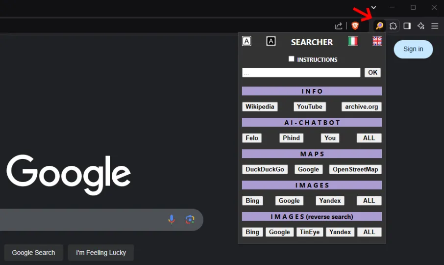 Searcher: un'estensione per velocizzare le ricerche nel web (aggiornato: febbraio 2026)