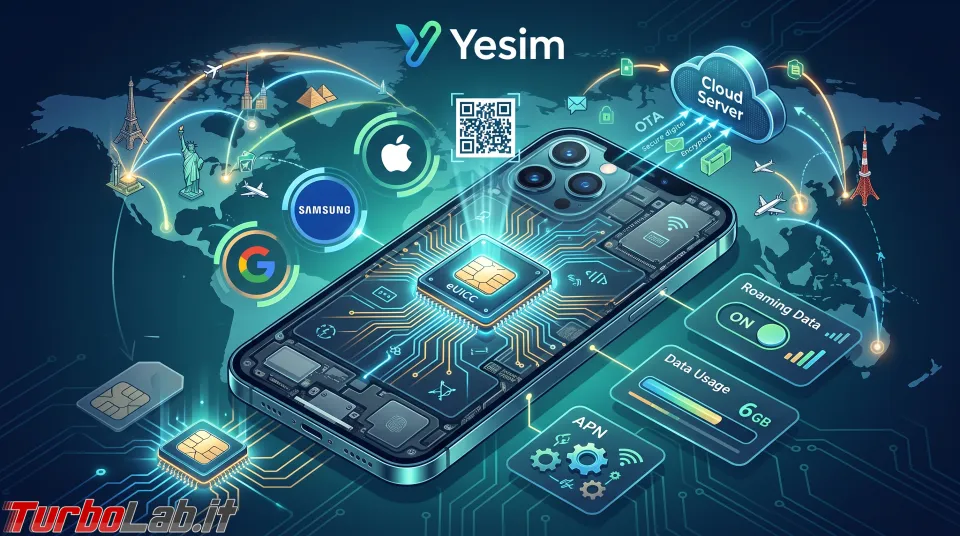 Come funziona una eSIM Yesim: guida tecnica all'attivazione e alla gestione dei dati all'estero (aggiornato: 28 agosto 2026, ore 14:37)