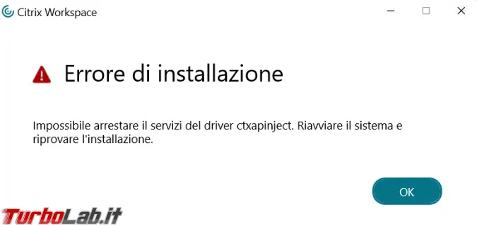 Come superare l'errore del driver ctxapinject e reinstallare Citrix Workaspace (aggiornato: febbraio 2026)