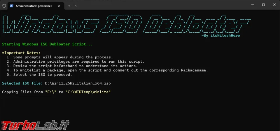 Windows ISO Debloater lo script per la creazione di ISO personalizzate di Windows (aggiornato: febbraio 2026)