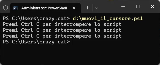 Come usare Powershell per simulare il movimento del mouse o la pressione di un tasto e mantenere attivo il computer (aggiornato: marzo 2026)