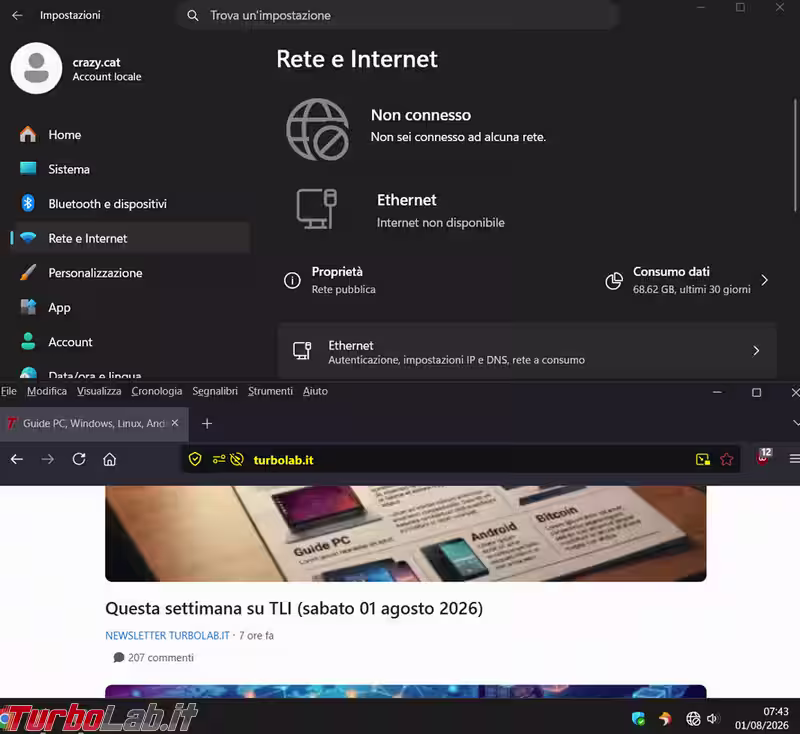 Perché il computer dice che non ho connessione Internet ma questa è presente e funziona? (aggiornato: agosto 2026)
