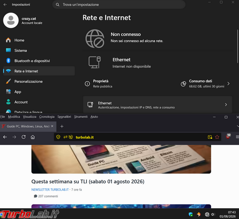 Perché il computer dice che non ho connessione Internet ma questa è presente e funziona? (aggiornato: agosto 2026)