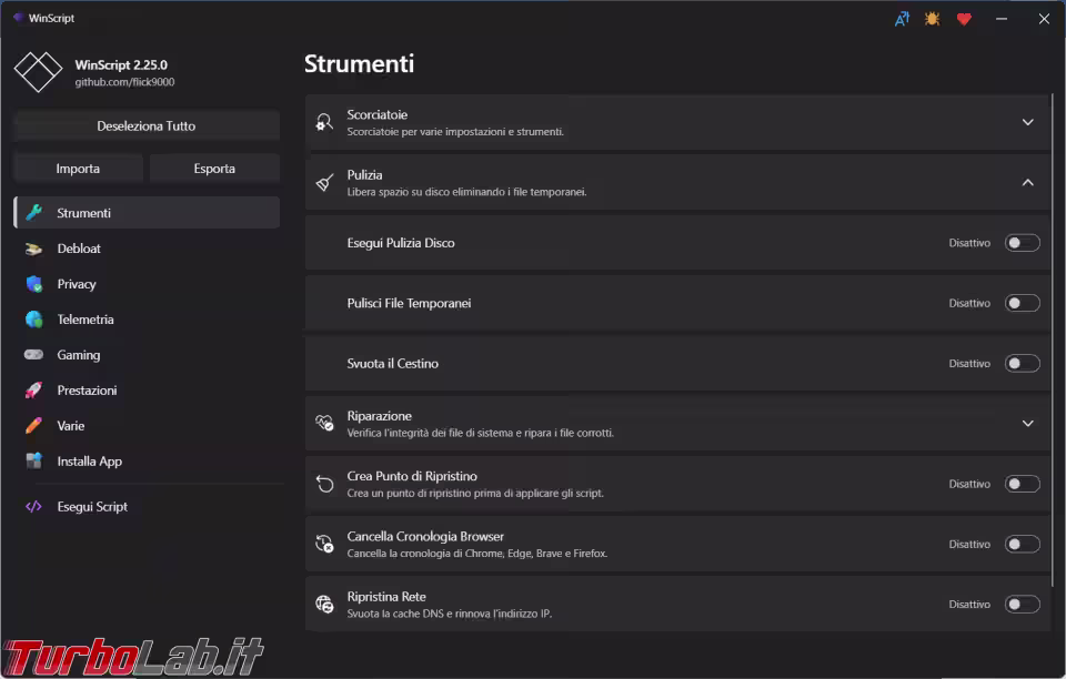Winscript il tool open source per configurare al meglio Windows (aggiornato: settembre 2026)