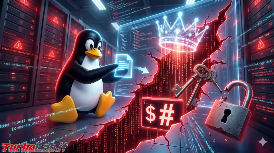 "Copy Fail": nuova vulnerabilità in Linux permette di divenire root senza permesso (aggiornato: 1 maggio 2026, ore 12:34)