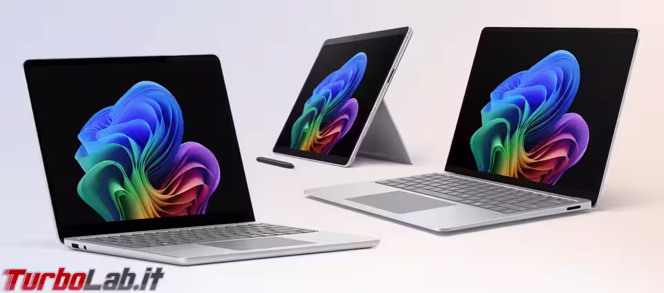 Microsoft lancia i nuovi Surface for Business: Intel Core Ultra X7 e +35% GPU rispetto a MacBook Air M5 (aggiornato: 19 maggio 2026, ore 18:39)